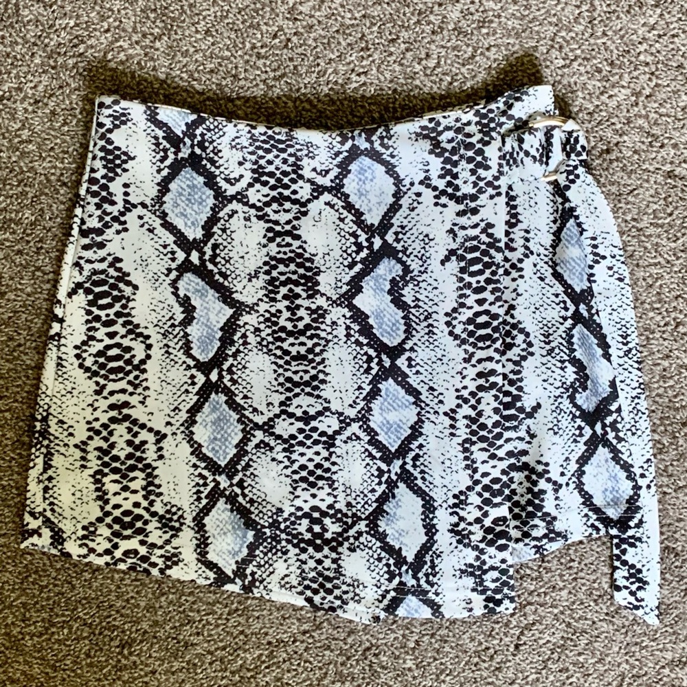Snake Print Skort